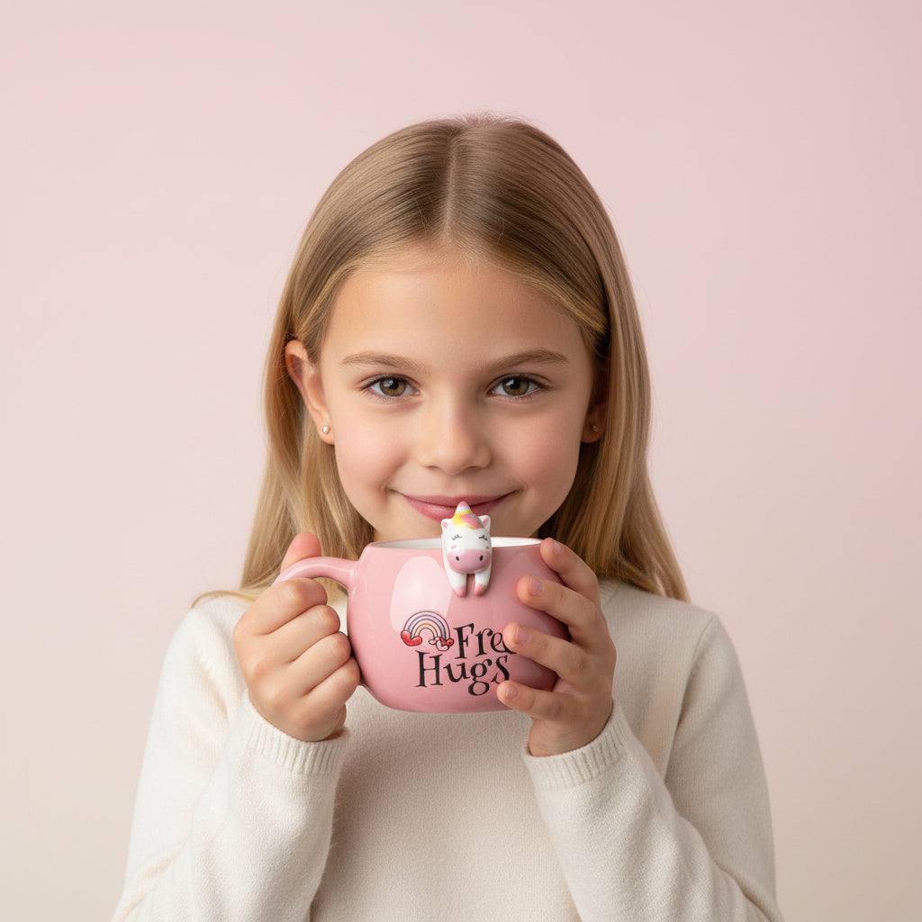 Unicorn Figürlü 3D Seramik Kupa 350 ml