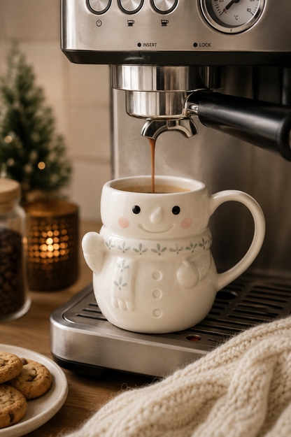 Kardan Adam Figürlü Seramik Kupa, Çay ve Kahve için Bardak 490 ml
