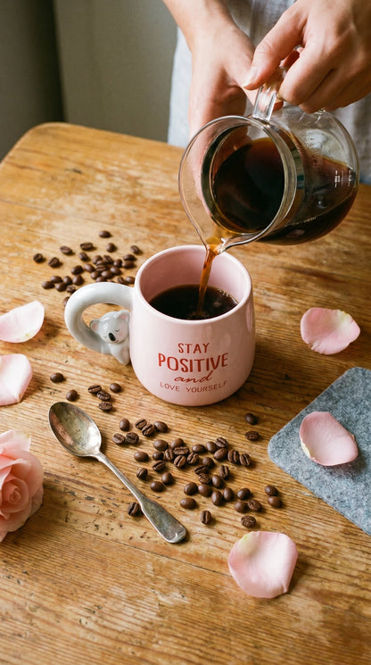 Koala Figürlü Dolomite Kupa Mug, 400 ml