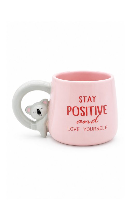 Koala Figürlü Dolomite Kupa Mug, 400 ml