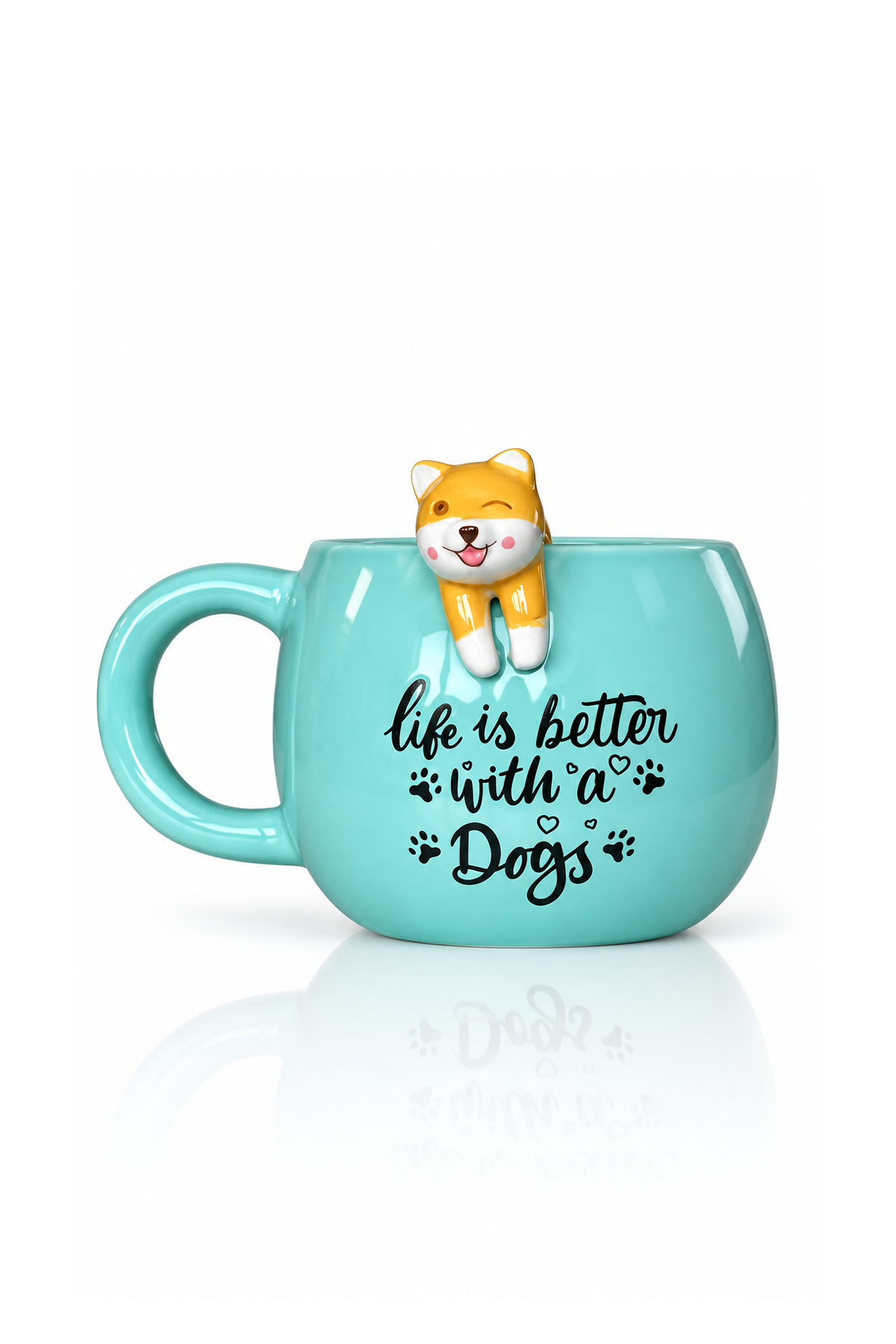 Köpek Figürlü 3D Seramik Kupa 350 ml