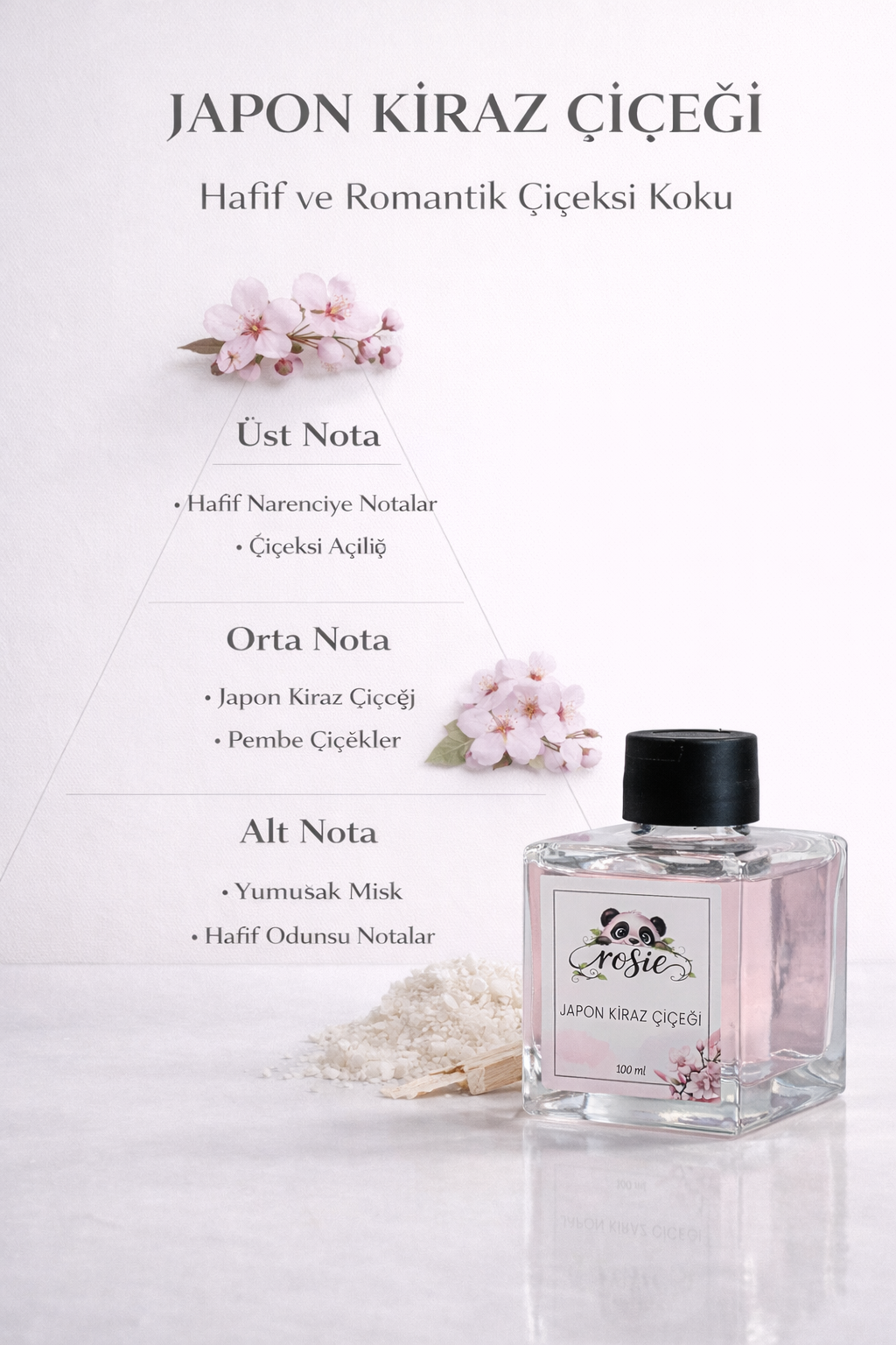 Rosie Japon Kiraz Çiçeği Çubuklu Oda Kokusu 100 ml