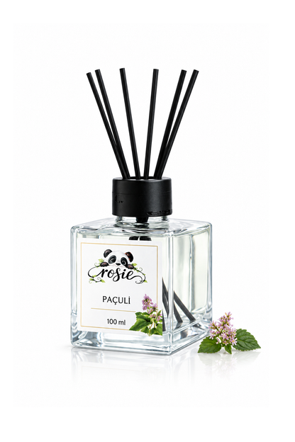 Rosie Paçuli Çubuklu Oda Kokusu 100 ml – Doğanın Derin ve Gizemli Kokusu