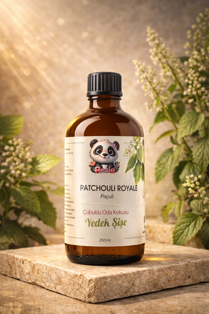 Rosie Patchouli Royale Çubuklu Oda Kokusu Yedek Şişe 250 ml – Paçuli & Amber Notalı Yedek Şişe