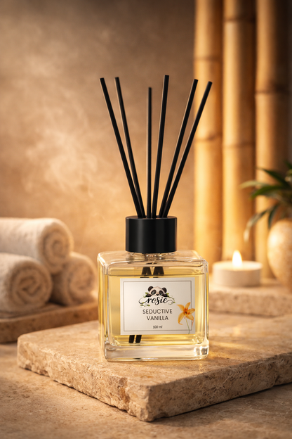 Rosie Seductive Vanilla 100 ml Çubuklu Oda Kokusu – Baştan Çıkarıcı Vanilya Kokusu