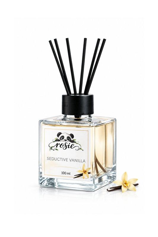 Rosie Seductive Vanilla 100 ml Çubuklu Oda Kokusu – Baştan Çıkarıcı Vanilya Kokusu