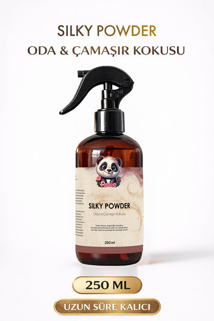 Rosie Silky Powder 250 ml Sprey Ortam ve Kumaş Kokusu, Bebek Pudrası Kokulu Ev ve Tekstil Parfümü