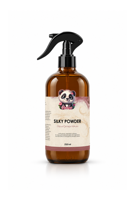 Rosie Silky Powder 250 ml Sprey Ortam ve Kumaş Kokusu, Bebek Pudrası Kokulu Ev ve Tekstil Parfümü