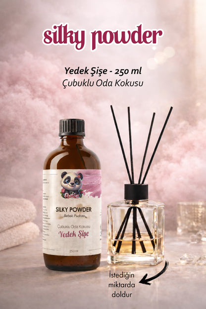 Rosie Silky Powder Çubuklu Oda Kokusu Yedek Şişe 250 ml – Pudramsı Ortam Kokusu, Reed Diffuser, Refill